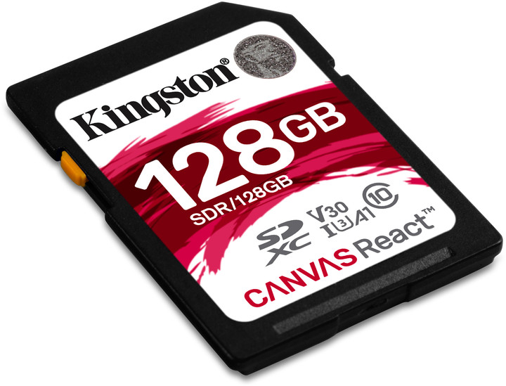 Kingston SDXC Canvas React 128GB 100MB/s UHS-I U3_39996450