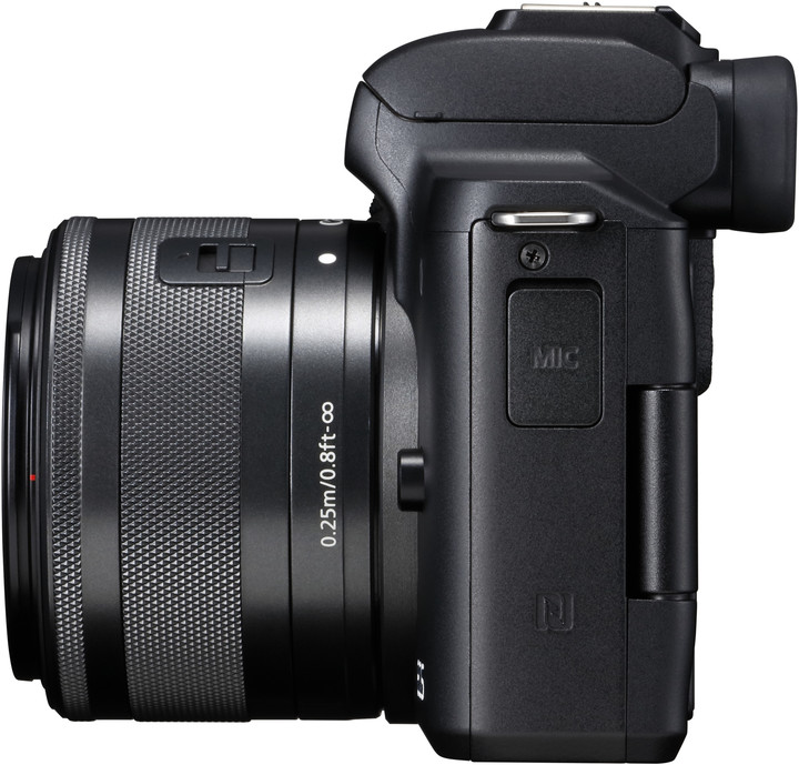 Canon EOS M50, černá + EF-M 15-45mm IS STM_769603219