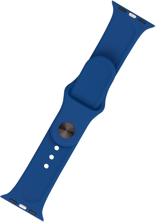 FIXED silikonový řemínek pro Apple Watch 42/44/45/49mm, 2 velikosti, modrá_1238853756