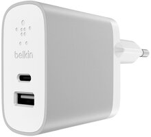 Belkin USB-C + USB-A 230V nabíječka 5V/3A,15W, bílá_633755546