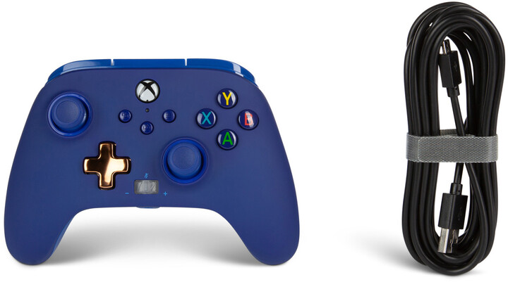 PowerA Enhanced Wired Controller, Midnight Blue (PC, Xbox Series, Xbox ONE)_540628651