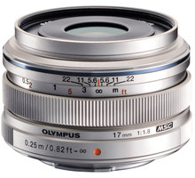 Olympus EW-M1718 - 17mm F1.8, stříbrná V311050SE000