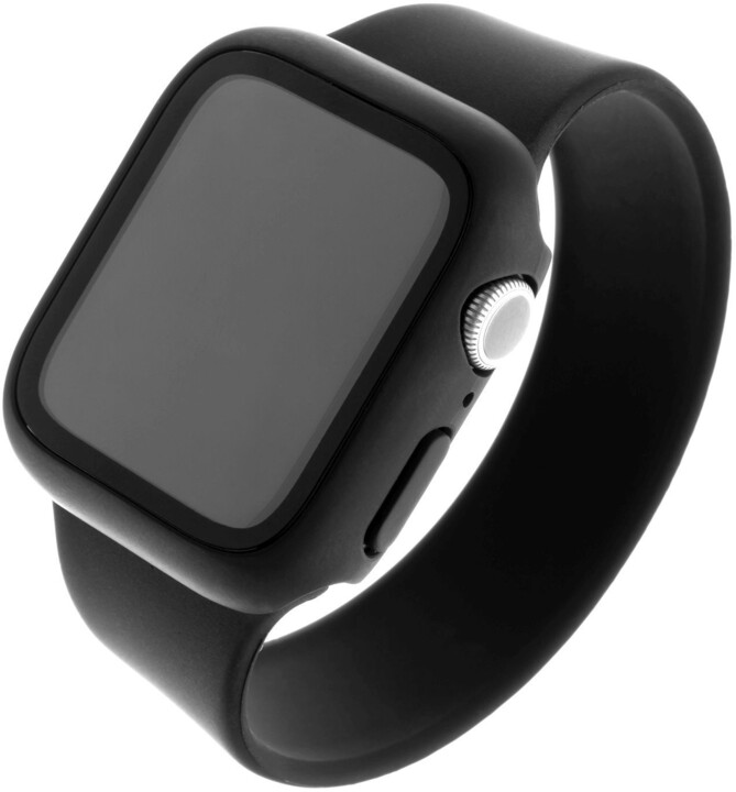 FIXED ochranné pouzdro Pure+ s temperovaným sklem pro Apple Watch 40mm, černá_1045961194