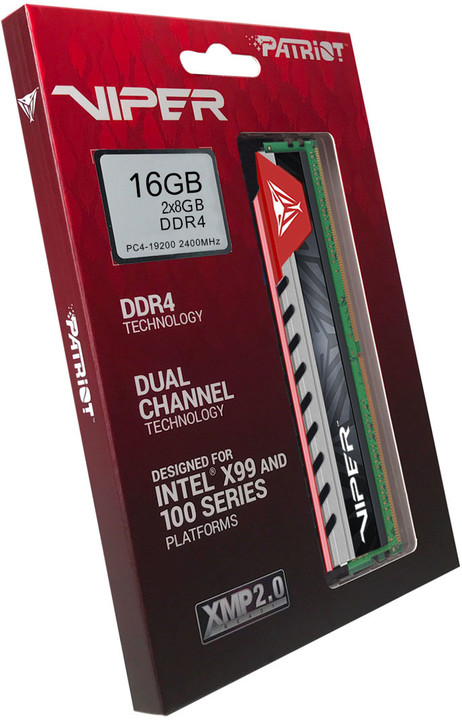 Patriot Viper Elite red 16GB (2x8GB) DDR4 2400_1132966459