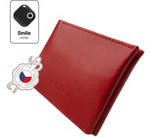 FIXED peněženka Smile Wallet se smart trackerem, kožená, červená_1066714580