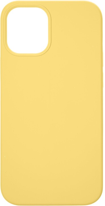 Tactical silikonový kryt Velvet Smoothie pro iPhone 12 Mini (5.4&quot;), žlutá_1542663932