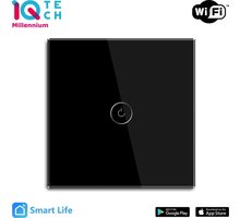 iQtech SmartLife chytrý vypínač 1x NoN, WiFI, Černá_431317608