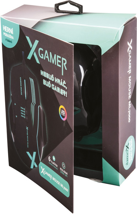 X-Gamer ML7000 RGB, černá_1542086480