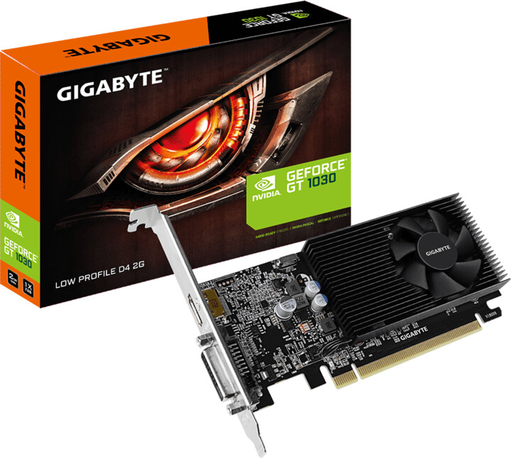 GIGABYTE GeForce GT 1030 Low Profile D4 2G, 2GB GDDR4_1840125276