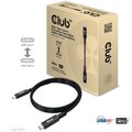 Club3D kabel USB-C Gen3x2 (USB4), M/M, USB 4.0, 8K@60Hz, 40Gbps, PD, 100W, 0.8m , černá_1670000791