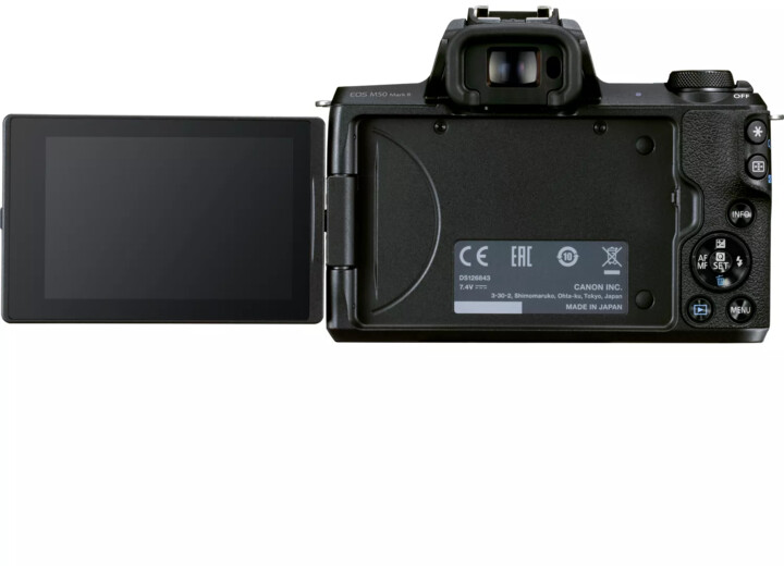 Canon EOS M50 Mark II, černá + EF-M 15-45mm IS STM + SB130 + karta 16GB_1129989874