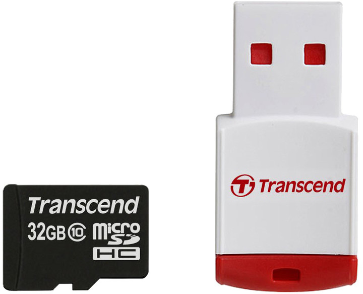 Transcend Micro SDHC 32GB Class 10 + USB čtečka_1756292537