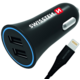 SWISSTEN autonabíječka 2,4A Power s 2x USB + kabel lightning