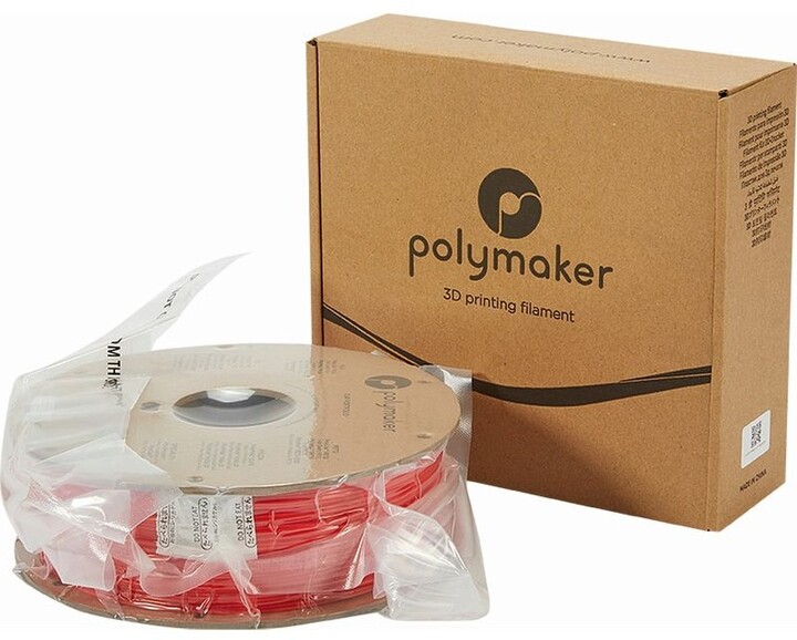 Polymaker tisková struna (filament), PolyLite PLA, 1,75mm, 1kg, červená_1663079963