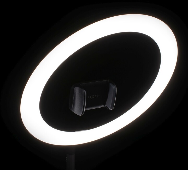 FIXED stativ s kruhovým LED svítidlem a ovládáním na USB kabelu LEDRing Lite, černá_783168723