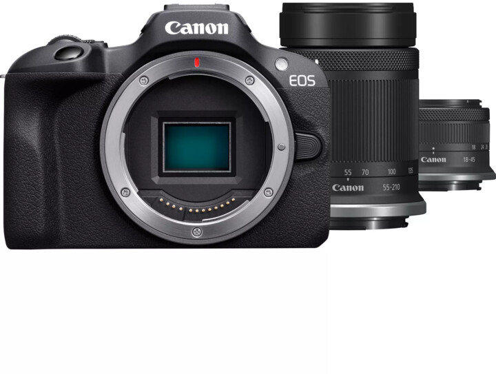 Canon EOS R100 + RF-S 18–45MM IS STM + RF-S 55-210MM F5-7.1 IS STM EU26_1553958099