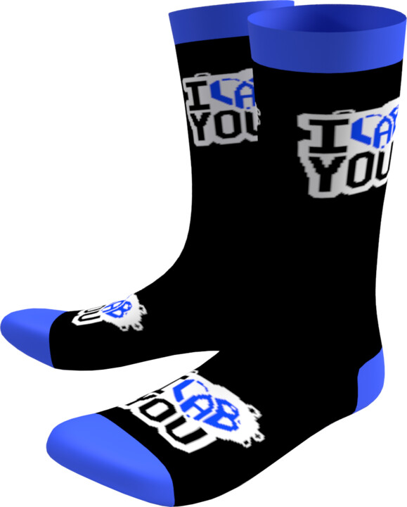 Ponožky I LAB YOU - černo-modrá, 39-42_2119990090