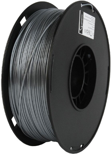 Gembird tisková struna (filament), PLA+, 1,75mm, 1kg, stříbrná_377811516