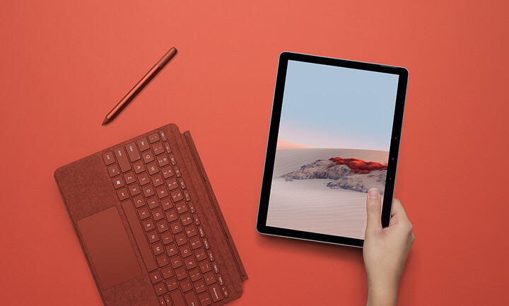 Microsoft Type Cover pro Surface Go, ENG, červená_1195240852