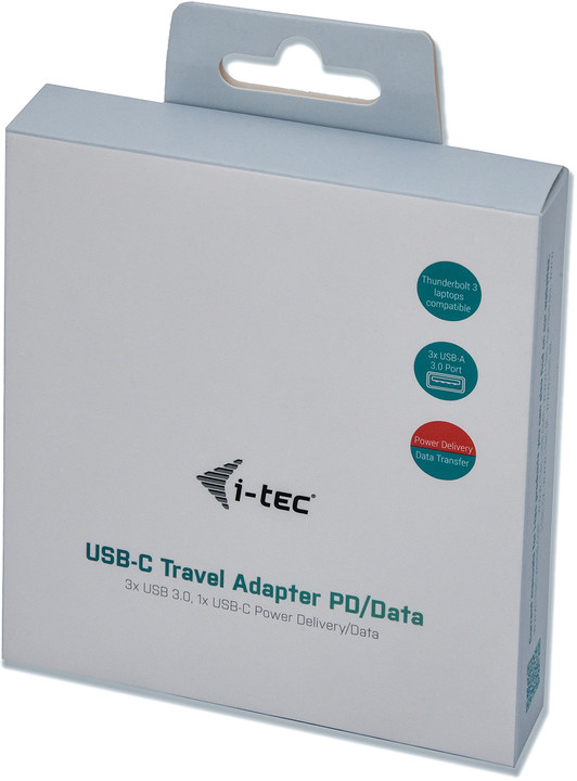i-tec USB C 3-Port HUB Power Delivery 3x USB 3.0 1x USB C PD/Data Port_238081964