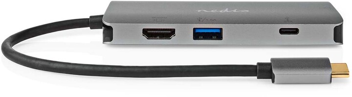 Nedis Multiportový adaptér USB-C, 3xUSB-A, USB-C, HDMI, RJ45, SD &amp; MicroSD_1174466443