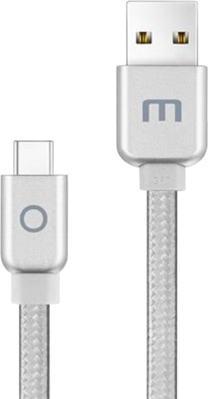 MEIZU datový nabíjecí kabel USB - USB-C, 120 cm, stříbrná_1249493788