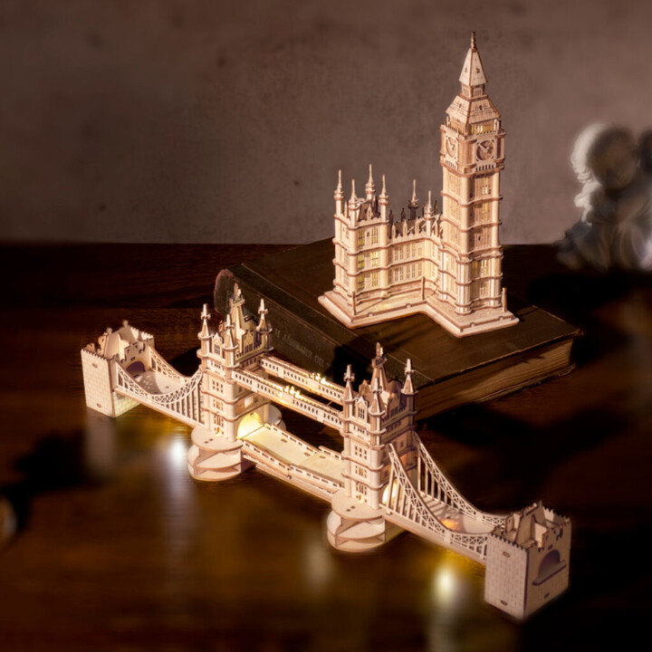 Stavebnice RoboTime - Big Ben, svítící, dřevěná_1649019548