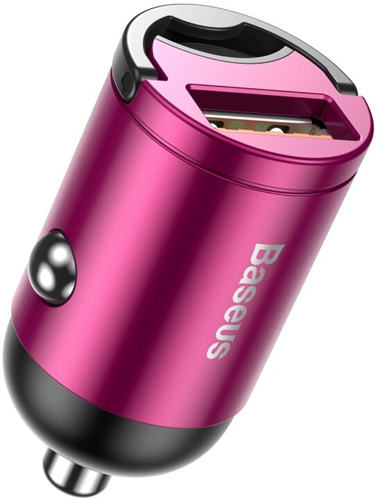 Baseus Tiny Star Mini nabíječka do automobilu USB (30W), růžová_365556930