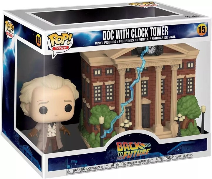 Figurka Funko POP! Back to the Future - Doc with Clock Tower (Town 15)_1723237793