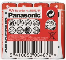 Panasonic baterie R6 4S AA Red zn 35049290