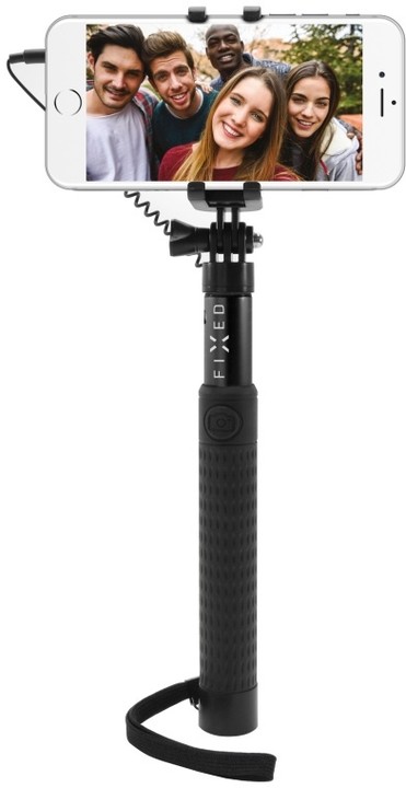 FIXED selfie tyč, teleskopická, černá_2007272304