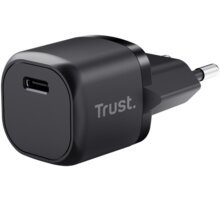 Trust síťový adaptér Maxo, USB-C, 20W, černá_1129340223
