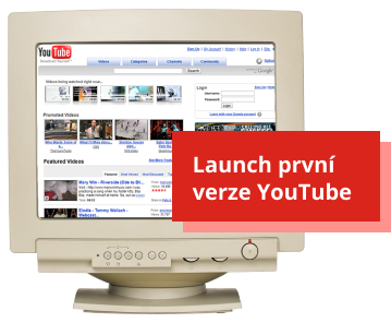 Launch první verze YouTube