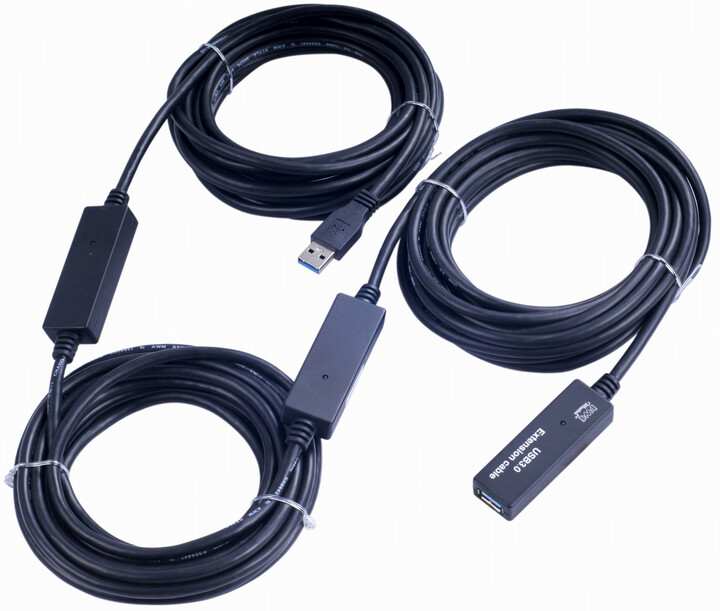 PremiumCord USB 3.0, A/M-A/F, 20m repeater a prodlužovací kabel_295934807