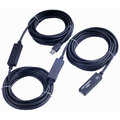 PremiumCord USB 3.0, A/M-A/F, 20m repeater a prodlužovací kabel