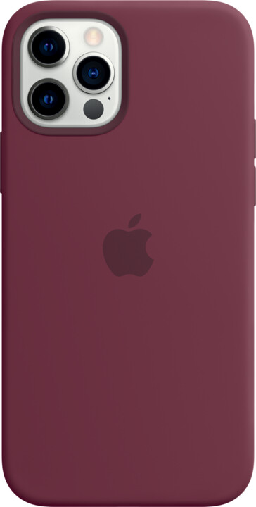 Apple silikonový kryt s MagSafe pro iPhone 12/12 Pro, vínová_1013026217