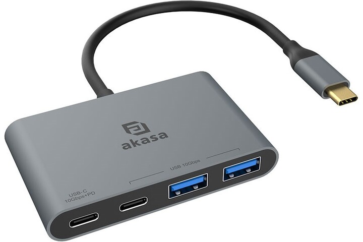 AKASA USB hub 4v1, PD 100W_2035734477