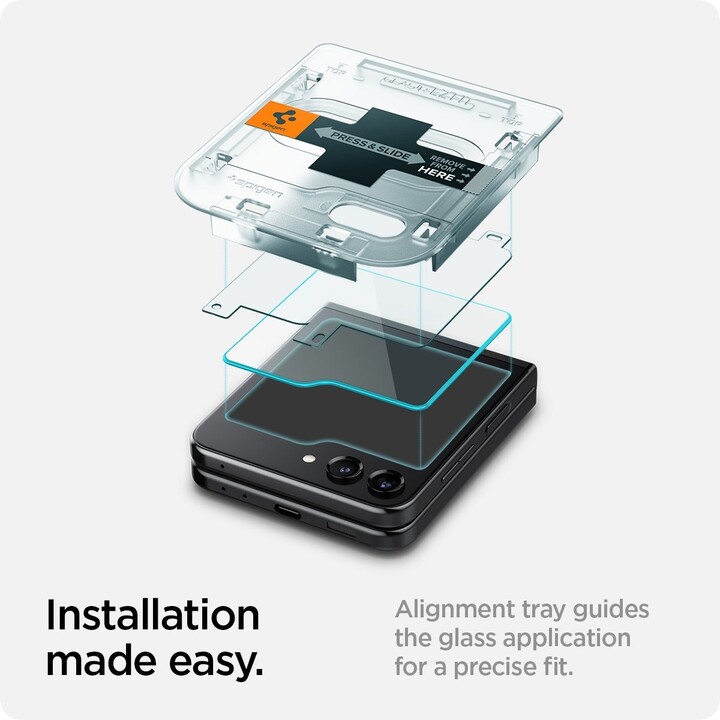 Spigen ochranné sklo tR EZ Fit Cover pro Samsung Galaxy Z Flip5, 2ks_1338611541