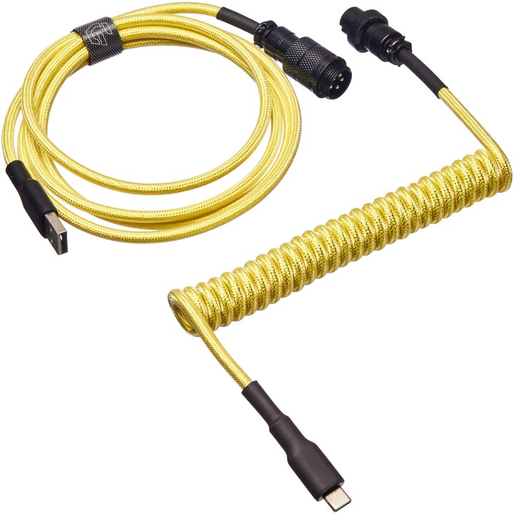 CZC.Gaming Serpent, USB-C/USB-A, 1,5m, žlutý_1271624135