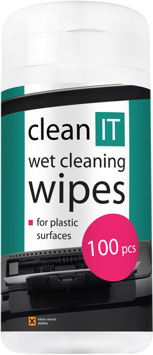 Clean IT mokré ubrousky na plasty 100ks_1794240256