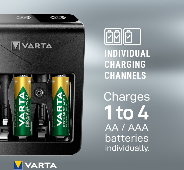 VARTA nabíječka Plug Charger+, včetně 4x AA 2600 mAh_330389663
