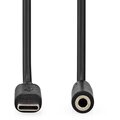 Nedis adaptér USB-C - jack, 1m, černá_454573731