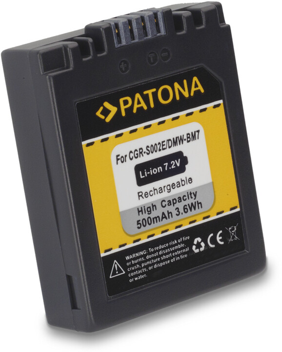 Patona baterie pro Panasonic Lumix BM7 500mAh_1626678692