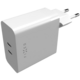 FIXED síťová nabíječka, 2x USB-C, PD, 65W, bílá_320161247