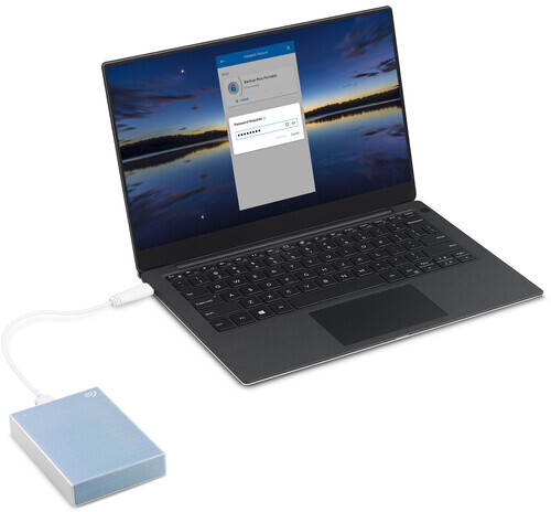 Seagate One Touch Portable - 5TB, světle modrá_516262132