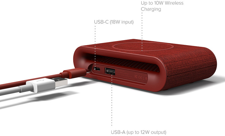 iOttie iON Wireless Pad Plus Ruby, červená_280910834