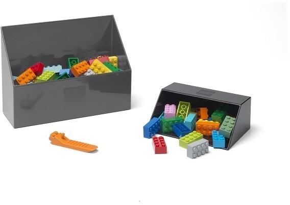 Naběrač LEGO, na kostičky, set 2ks, šedá/černá_1195504781