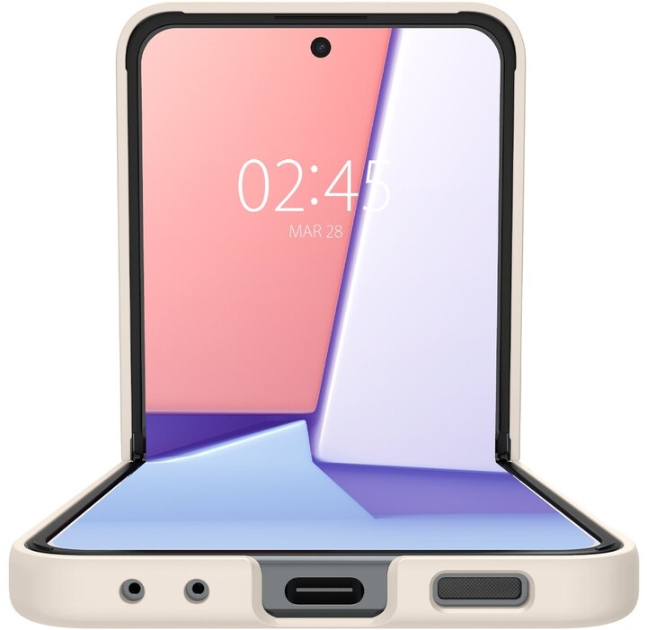 Spigen ochranný kryt Air Skin pro Samsung Galaxy Z Flip5, slonovinová_2052150836