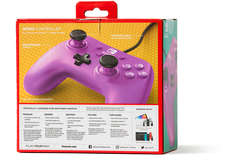 PowerA Wired Controller, Grape Purple (SWITCH)_2069851002