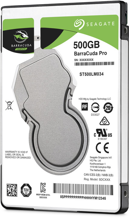 Seagate BarraCuda Pro, 2,5" - 500GB